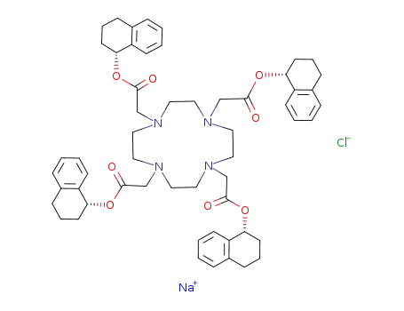 1,4,7,10-tetrakis{[(R)-tetrahydro-1-naphthoxycarbonyl]methyl}-1,4,7,10-tetraazacyclododecane-NaCl complex