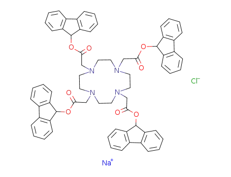 1,4,7,10-tetrakis[(fluorenoxycarbonyl)methyl]-1,4,7,10-tetraazacyclododecane-NaCl complex