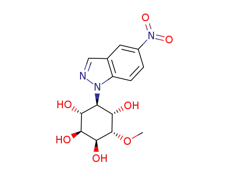 (1'S,2'S,3'S,4'S,5'R,6'R)-3'-O-methyl-5'-deoxy-5'-(5-nitroindazole-1-yl)-D-chiro-inositol