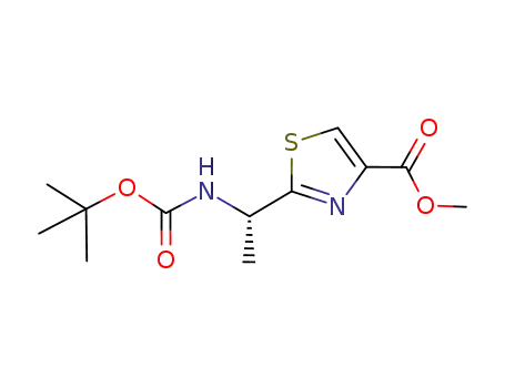 methyl (S)-2-[1-(tert-butoxycarbonylamino)ethyl]thiazole-4-carboxylate