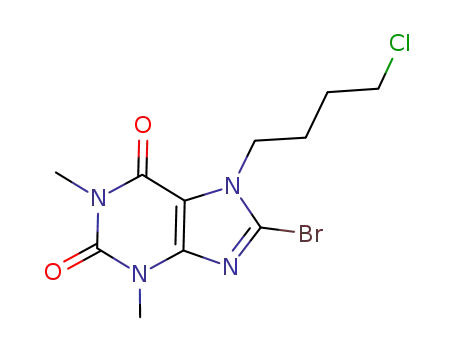 7-(4-chlorobutyl)-8-bromo-1,3-dimethyl-3,7-dihydropurine-2,6-dione