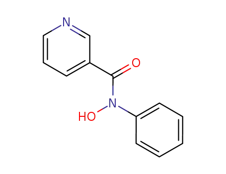 Molecular Structure of 37140-94-6 (3-Pyridinecarboxamide, N-hydroxy-N-phenyl-)