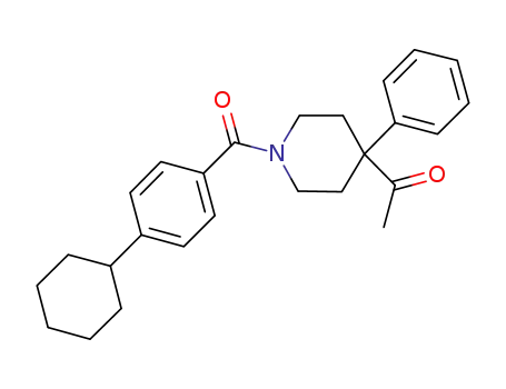 1-[1-(4-cyclohexylbenzoyl)-4-phenylpiperidin-4-yl]ethanone