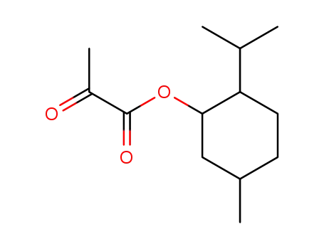 Molecular Structure of 53651-68-6 (5-methyl-2-(propan-2-yl)cyclohexyl 2-oxopropanoate)