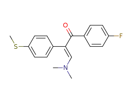1-(N,N-dimethylamino)-3-(4-fluorophenyl)-2-(4-methylthiophenyl)prop-1-en-3-one