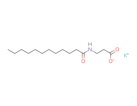 Molecular Structure of 109775-62-4 (b-Alanine, N-(1-oxododecyl)-, monopotassium salt)