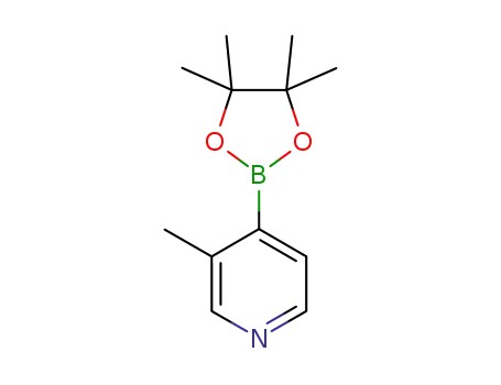 Molecular Structure of 1032358-00-1 (3-METHYL-4-(4,4,5,5-TETRAMETHYL-[1,3,2]DIOXABOROLAN-2-YL)-PYRIDINE)