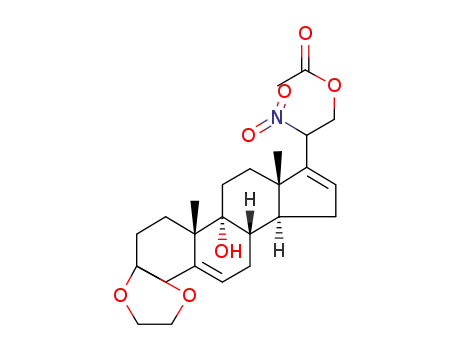 21-acetoxy-3,3-ethylenedioxy-20-nitropregna-5,16-dien-9α-ol
