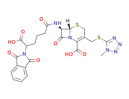 7β-(D-5-carboxy-5-phthalimidovaleramido)-3-[[(1-methyl-1H-tetrazol-5-yl)thio]methyl]ceph-3-em-4-carboxylic acid