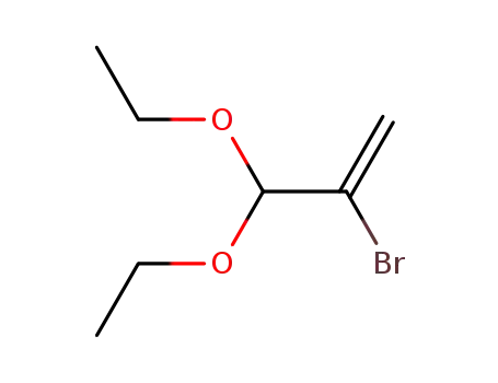 Molecular Structure of 17592-40-4 (2-BROMO-3,3-DIETHOXY-PROPENE)