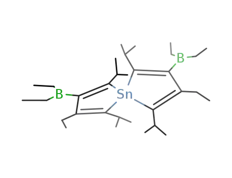 1,4,6,9-tetraisopropyl-3,8-diethyl-2,7-bis(diethylboryl)-5-stannaspiro[4.4]nona-1,3,6,8-tetraene