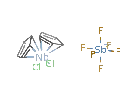 (η5-C5H5)2niobium(V)(Cl2) hexafluoroantimonate