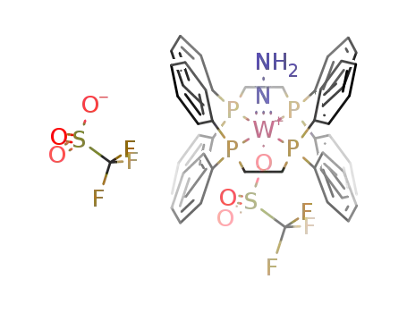 trans-bis[1,2-bis(diphenylphosphino)ethane]hydrazido(triflato)tungsten triflate