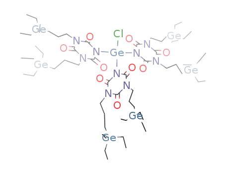 Molecular Structure of 112343-06-3 (1,3,5-Triazine-2,4,6(1H,3H,5H)-trione,
1,1',1''-(chlorogermylidyne)tris[3,5-bis[3-(triethylgermyl)propyl]-)
