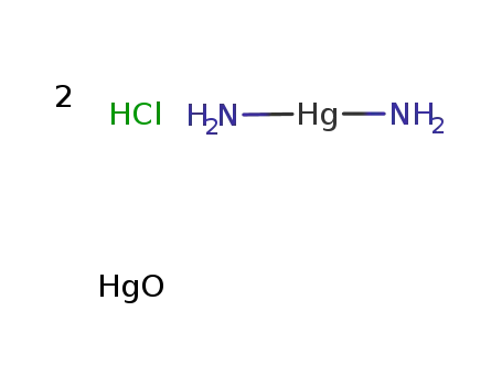 {Hg(NH3)2}(2+)*2Cl(1-)*HgO={Hg(NH3)2}Cl2*HgO