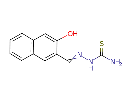 Molecular Structure of 85949-64-0 (Hydrazinecarbothioamide, 2-[(3-hydroxy-2-naphthalenyl)methylene]-)