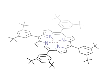 [5,10,15,20-tetrakis(3',5'-di-tert-butylphenyl)porphyrinato]copper(II)