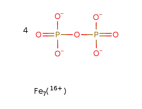 Fe7(16+)*4P2O7(4-)=Fe7(P2O7)4