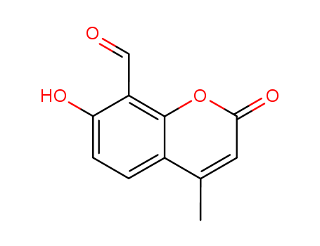 2H-1-Benzopyran-8-carboxaldehyde, 7-hydroxy-4-methyl-2-oxo-