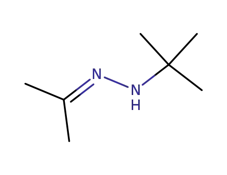 Molecular Structure of 33050-99-6 (2-Propanone, (1,1-dimethylethyl)hydrazone)