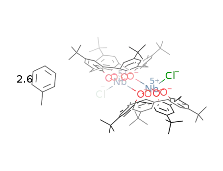 [(p-(tert-butyl)-calix[4]-(O)4)NbCl]2 * 2.6(toluene)