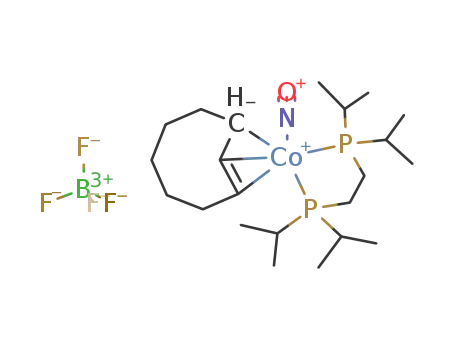 [(η(3)-cyclooctenyl)Co(Pr(i)2PCH2CH2PPr(i)2)NO](+)BF4(-)