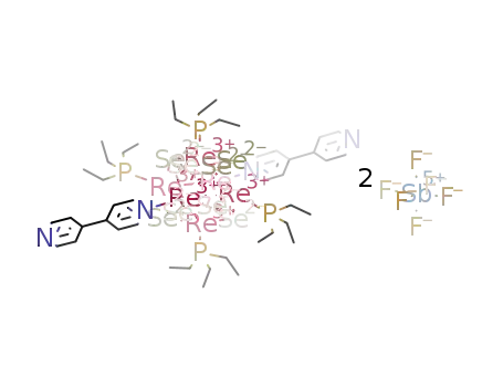 trans-[Re6S8(PEt3)4(4,4'-bipyridine)2](SbF6)2