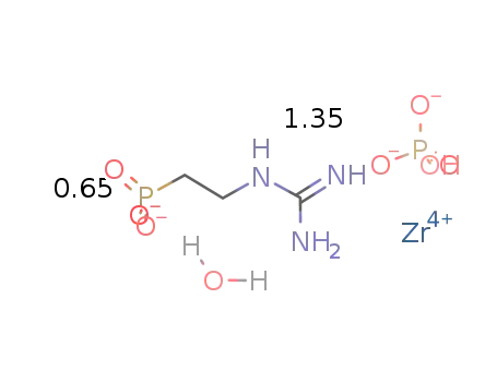 zirconium phosphate phosphonate monohydrate