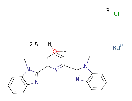 Ru(2,6-bis(1-methylbenzimidazol-2-yl)pyridine)Cl3 * 2.5 H2O