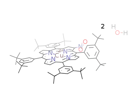 copper(II) 2-nitro-5,10,15,20-tetrakis(3,5-di-tert-butylphenyl)porphyrin dihydrate
