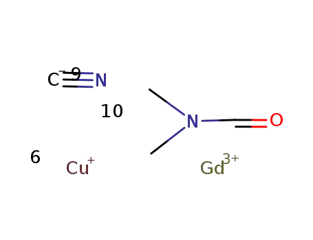 Gd(dimethylformamide)8Cu6(CN)9 * 2 dimethylformamide