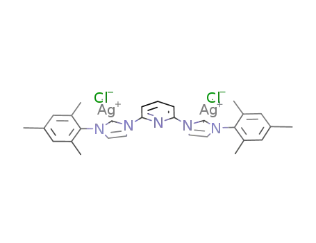 2,6-bis(3-mesitylimidazolin-2-ylidene)pyridine disilver dichloride