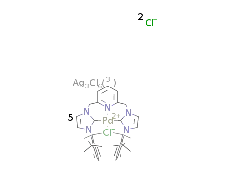 ((α,α-bis[3-(2,6-diisopropylphenyl)imidazol-2-ylidene]lutidine)(chloro)palladium) chloride/(silver dichloride) salt