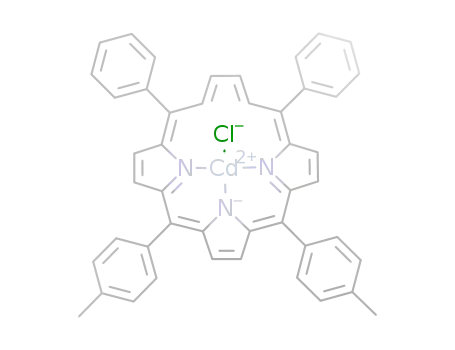 Cd(5,20-diphenyl-10,15-bis(p-tolyl)-21-vacataporphyrin(1-))Cl
