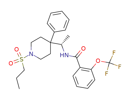 N-{(1S)-1-[4-phenyl-1-(propylsulfonyl)piperidin-4-yl]ethyl}-2-(trifluoromethoxy)benzamide