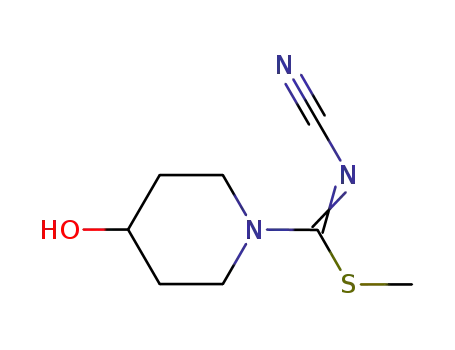 methyl N-cyano-4-hydroxypiperidine-1-carbimidothioate