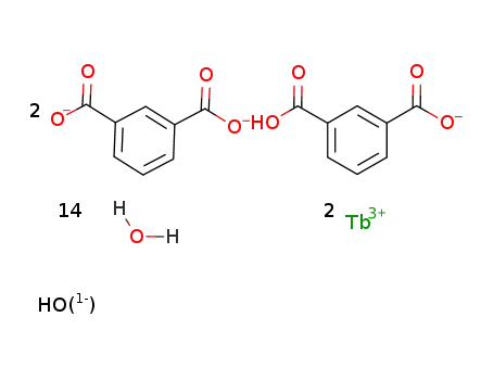 terbium(III)(OH)(C6H4(COO)2)(H2O)4*terbium(III)(C6H4(COO)2)(C6H4(COOH)(H2O)4*6H2O