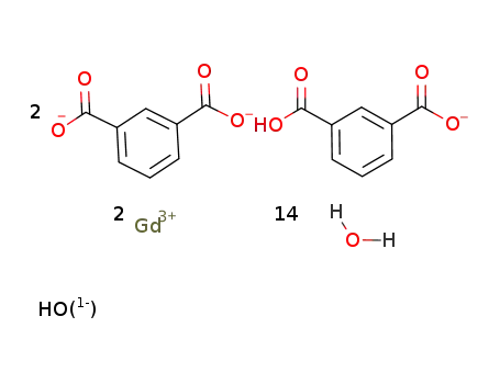 gadolinium(III)(OH)(C6H4(COO)2)(H2O)4*gadolinium(III)(C6H4(COO)2)(C6H4(COOH)(H2O)4*6H2O