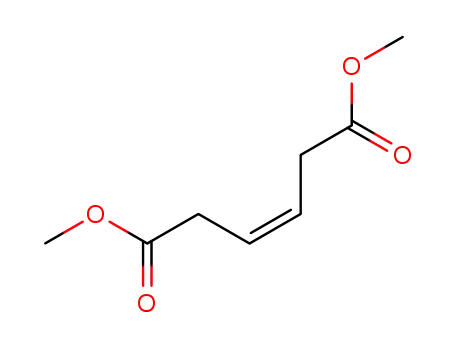 Molecular Structure of 70354-00-6 (3-Hexenedioic acid, dimethyl ester, (3Z)-)