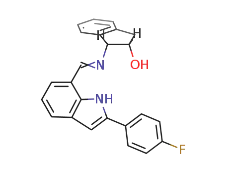 (1R,2S)-(+)-cis-1-((1-(2-(4-fluoro-phenyl)-1H-indol-7-yl)-methylidene)-amino)-indan-2-ol