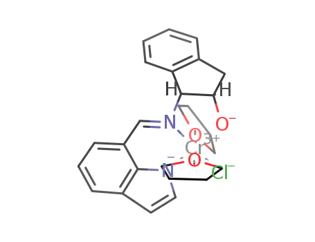 bis(tetrahydrofurano)-chloro-(1R,2S)-(+)-cis-1-((1-(1H-indolato-7-yl)-meth-(E)-ylidene)-amino)-indan-2-olato-chromium(III)