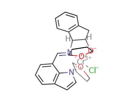 bis(tetrahydrofurano)-chloro-(1S,2R)-(-)-cis-1-((1-(1H-indolato-7-yl)-meth-(E)-ylidene)-amino)-indan-2-olato-chromium(III)