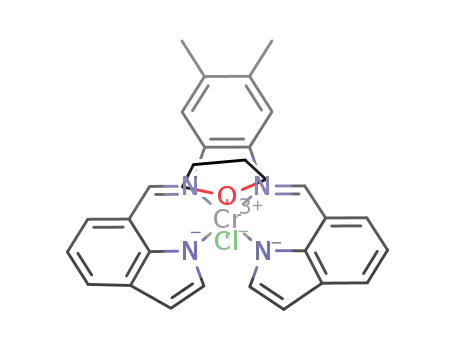 (N,N'-bis-[1-(1H-indolato-7-yl)-meth-(E)-ylidene]-4,5-dimethyl-benzyl-1,2-diamino)-chloro-tetrahydrofurano-chromium(III)