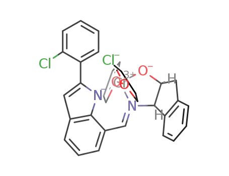 bis(tetrahydrofurano)-chloro-(1R,2S)-(+)-cis-1-([1-[2-(2-chlorophenyl)-1H-indolato-7-yl]-meth-(E)-ylidene]-amino)-indan-2-olato-chromium(III)