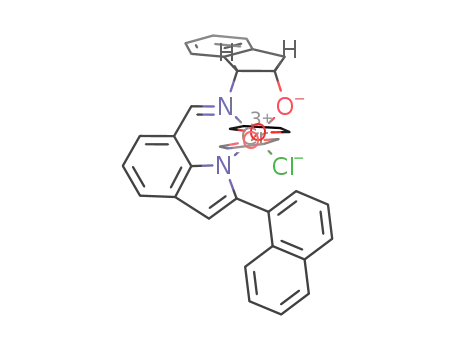 bis(tetrahydrofurano)-chloro-(1S,2R)-(-)-cis-1-((1-(2-napht-1-yl-1H-indolato-7-yl)-meth-(E)-ylidene)-amino)-indan-2-olato-chromium(III)