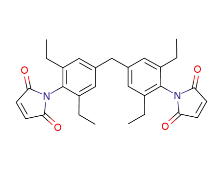 Molecular Structure of 105357-12-8 (N,N'-[Methylenebis(2,6-diethyl-4,1-phenylene)]bis(maleimide))
