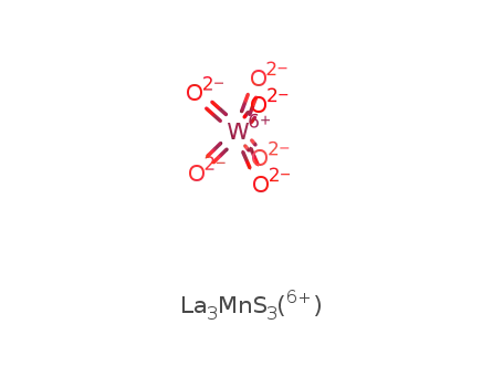 La3MnS3(6+)*WO6(6-)=La3MnWS3O6