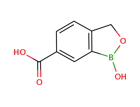 Molecular Structure of 1221343-14-1 (1-Hydroxy-1,3-dihydro-2,1-benzoxaborole-6-carboxylic acid)