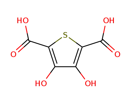 Molecular Structure of 14282-58-7 (2,5-Thiophenedicarboxylic acid, 3,4-dihydroxy-)