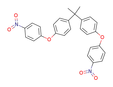 Molecular Structure of 20653-11-6 (1,1'-Isopropylidenebis(p-phenyleneoxy)bis(4-nitrobenzene))